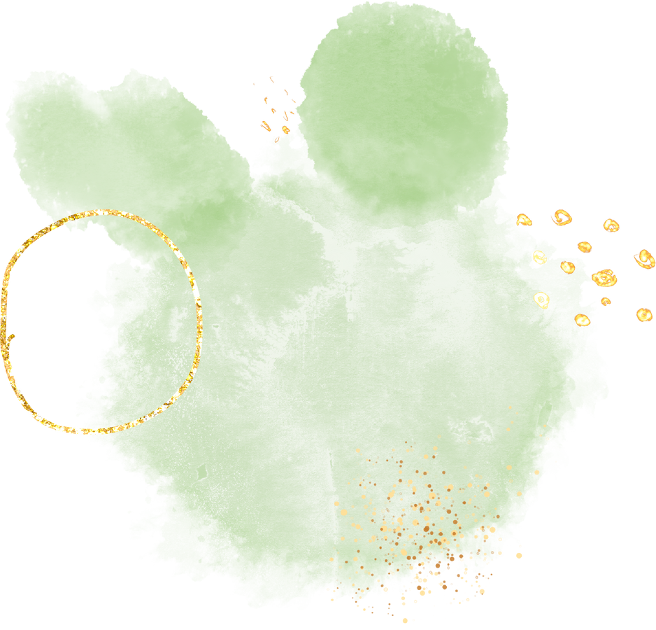 Green watercolor splash